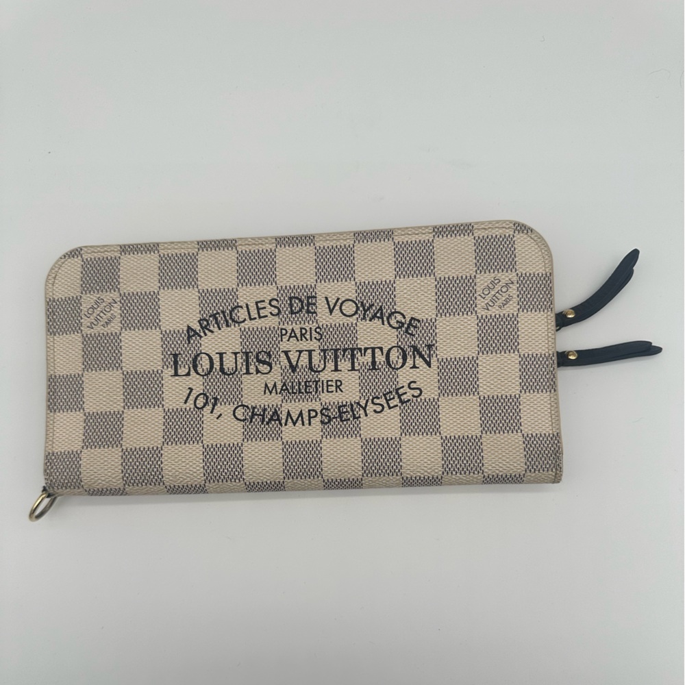 Louis Vuitton Damier Azur Portefeuille Long Wallet Limited Ed Articles de Voyage